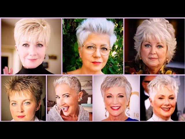 80 + Best Short Hairstyles And Haircuts Ideas For Women Over 70 | Classic Pixie Spiky Haircuts