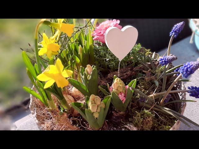 Zauberhafte Frühlingsdeko #ruckzuck #diy #crafts #spring #tutorial #easy