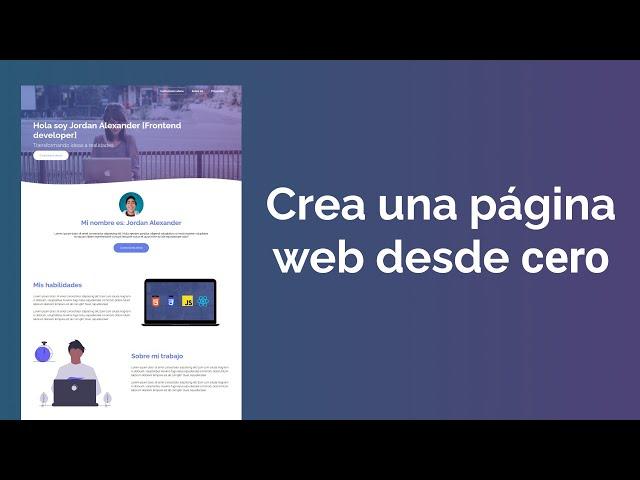  COMO crear una PAGINA WEB desde cero con HTML y CSS (DESDE CERO)