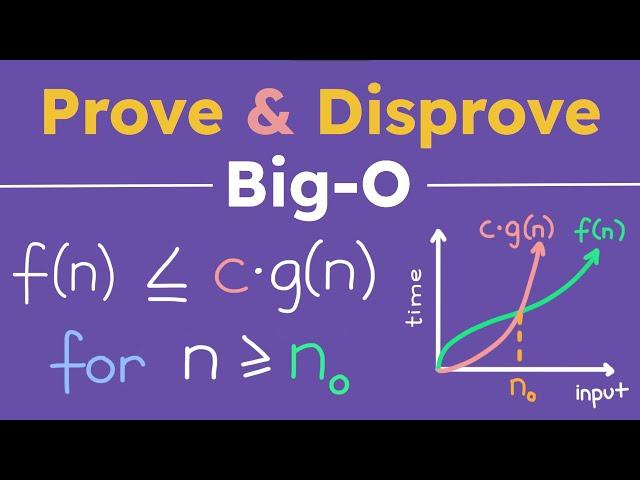 How to Prove or Disprove Big-O - Introduction to Computer Science