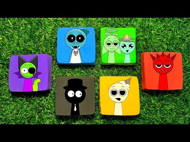 Paper DIY Incredibox SPRUNKI Guess which Sprunki come out of the cubes Garden x Black