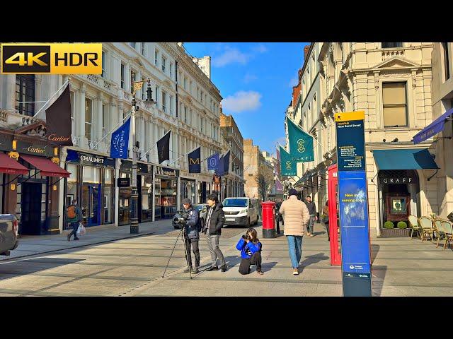 Sunny Spring Walk in London - 2024  London Spring Walking Tour [4K HDR]