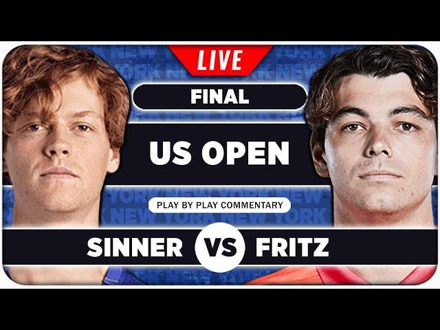 SINNER vs FRITZ ● US Open 2024 Final ● LIVE Tennis Play by Play Stream