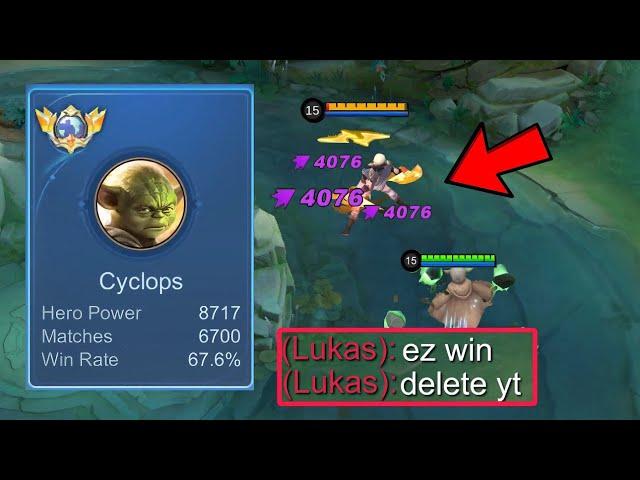 GLOBAL CYCLOPS vs NEW HERO LUKAS!!(who will win?) - Mobile Legends