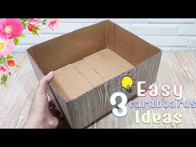 3 Amazing Cardboard Box Projects! DIY Cardboard Box