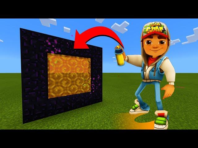 How To Make A Portal To The Subway Surfers Dimension in Minecraft!