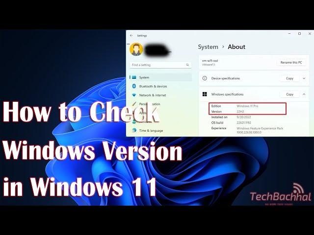 How to Check Windows Version in Windows 11