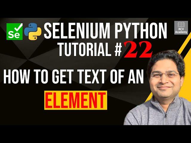 Selenium Python Tutorial #22 - How to Get Text of an Element in Selenium