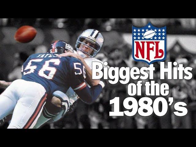 Biggest NFL Hits of the 1980's (Actual Broadcast Footage)