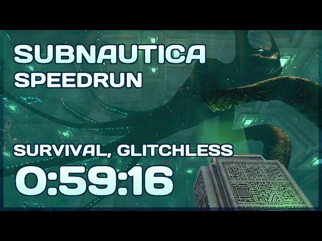 Subnautica Speedrun - Glitchless Survival - 0:59:16 [Former WR]