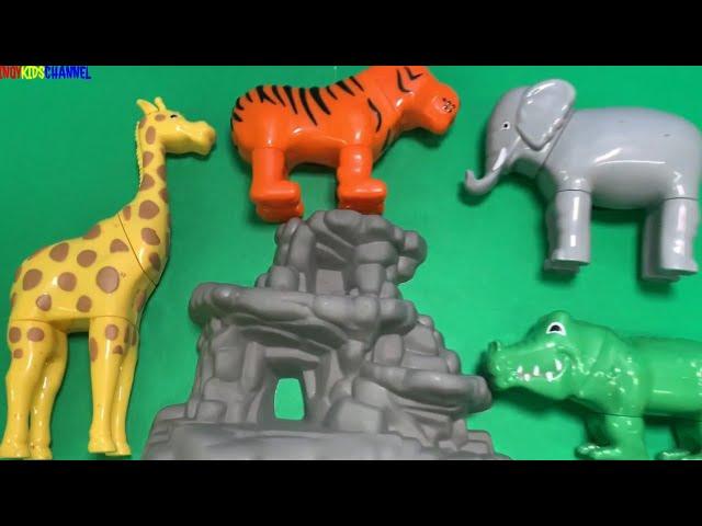 Lots of Zoo Animal Toys Video for Toddlers, Children