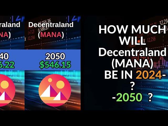 Decentraland (MANA) Price Prediction for 2024, 2024, 2025 and 2030, 2040, 2050,