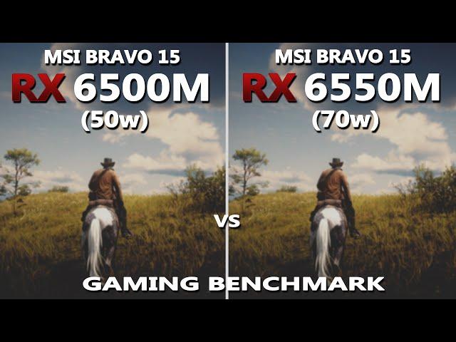 Laptop RX 6550M vs 6500M Gaming Benchmark Test in 2024 | MSI Bravo 15 Gaming Test |