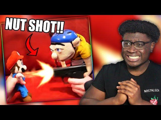 JEFFY SHOOTS MARIO IN THE B@LLS! | SML Movie: Jeffy's TV Show Reaction!