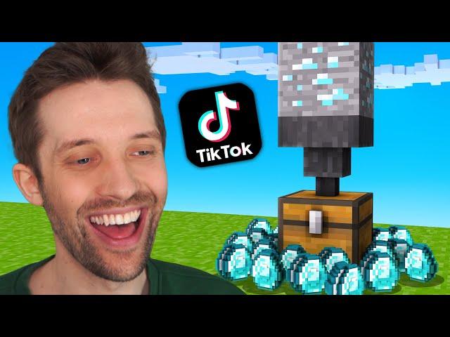 ICH TESTE TIKTOK MINECRAFT HACKS!