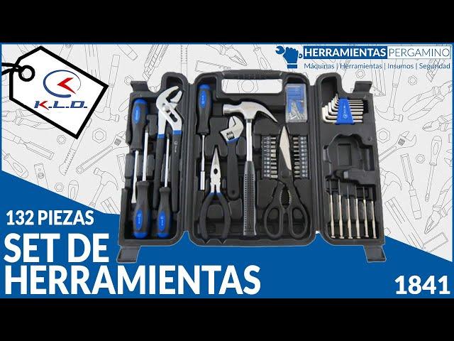 SET DE HERRAMIENTAS PARA EL HOGAR 132 PIEZAS KLD 1841 - ARGENTINA | HERRAMIENTAS PERGAMINO