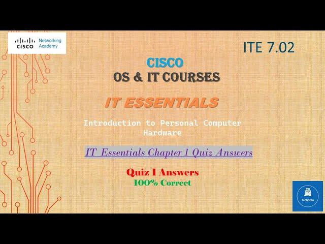 IT Essentials Chapter 1 Quiz Answers |CISCO IT Essentials quiz 1 answers 2021 | 100% Correct Answers