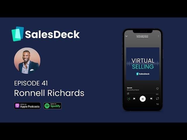 How to combine philosophy and execution in sales | Virtual Selling #41- Ronnell Richards