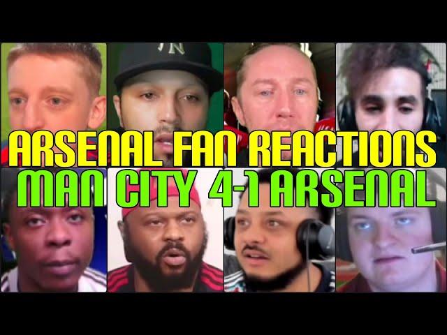 ARSENAL FANS REACTION TO MAN CITY 4-1 ARSENAL | FANS CHANNEL