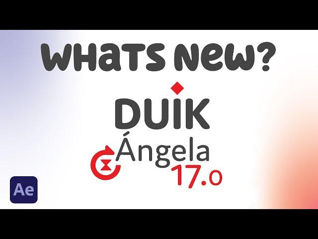 Everything new in Duik Angela | After Effects 2023