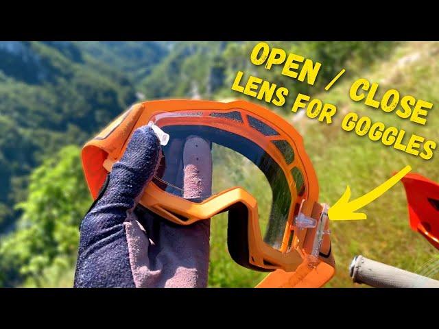 LENS FOR ENDURO GOGGLES: Which you can Open and Close !