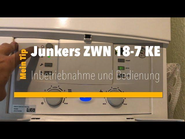 Bedienung Junkers Therme ZWN 18-7 KE