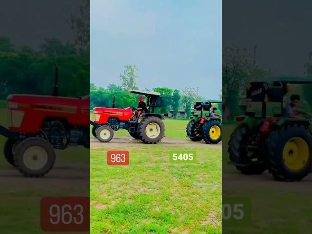 John Deere 5405 vs Swaraj 963 ️️ Tochan #shorts #tractor #trending