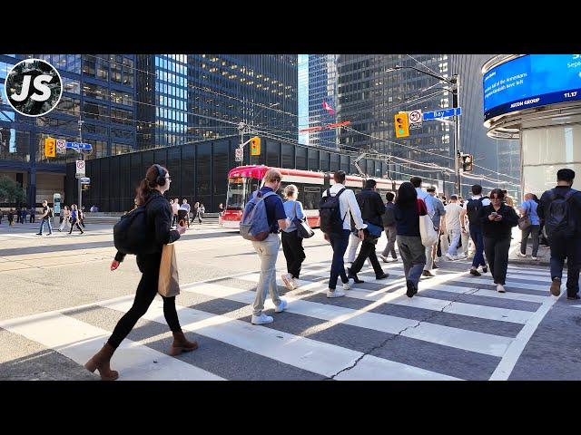 Financial District Rush Hour | Downtown Toronto Walk (Sept 2024)