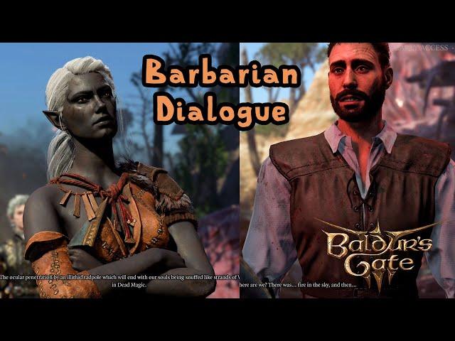 Baldur's Gate 3 Patch 7: Barbarian Dialogue for the Stranded Fishermen at Ravaged Beach