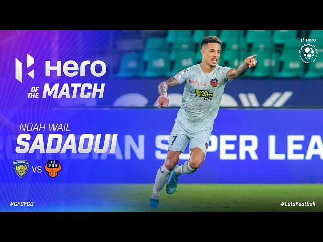 Noah Wail Sadaoui - Hero of the Match | Chennaiyin FC 0 - 2 FC Goa | MW 3, Hero ISL 2022-23