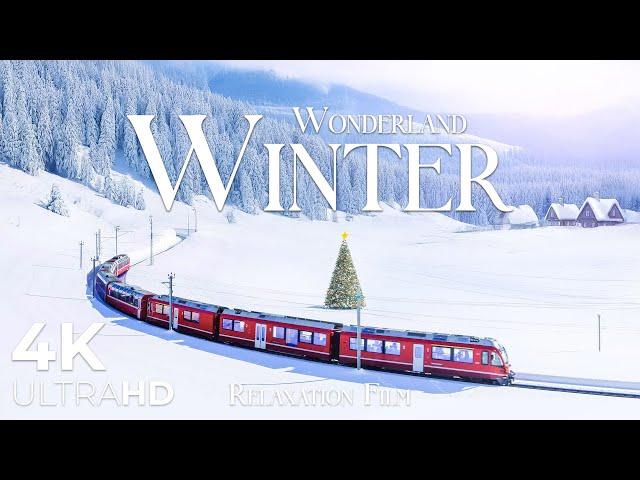 Winter Wonderland 4K ️ Scenic Relaxation Film with Soothing Music in Nature Ultra HD