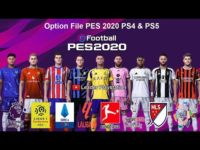 Option File PES 2020 Update 2024 V8 PS4 & PS5