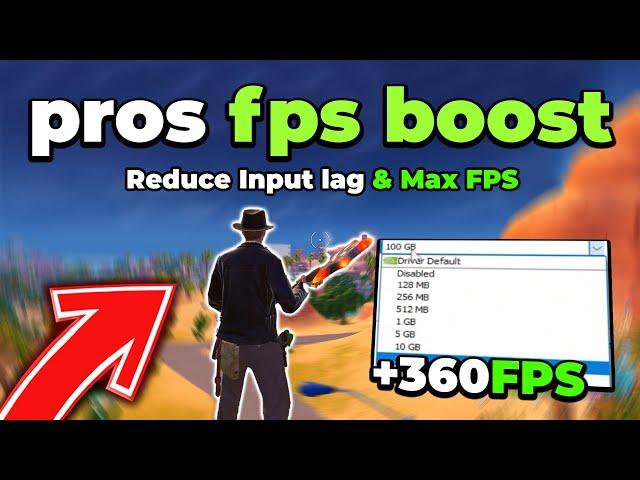 How PROS Boost FPS & Reduce Input Delay in Fortnite Chapter 6  (HUGE FPS BOOST)