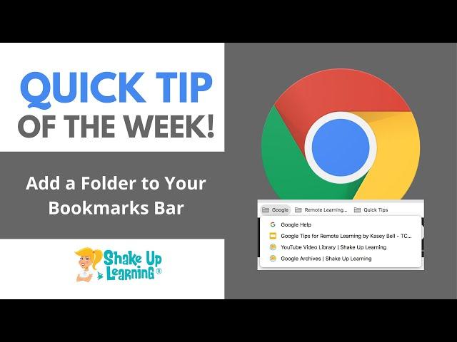 How to Add a Folder to the Chrome Bookmarks Bar