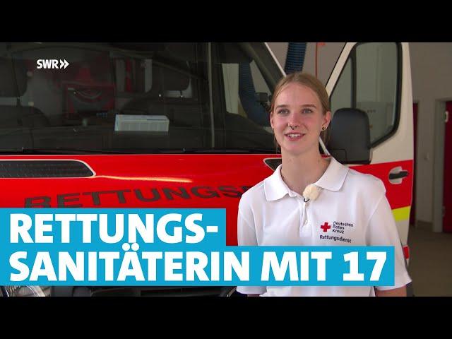 Rettungssanitäterin mit 17: Ausbildung während der Schulzeit