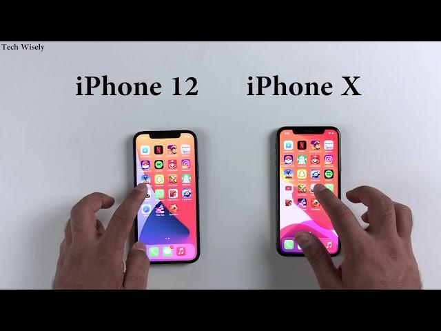 iPhone 12 vs iPhone X : Speed Test + Size Comparison + RAM Management