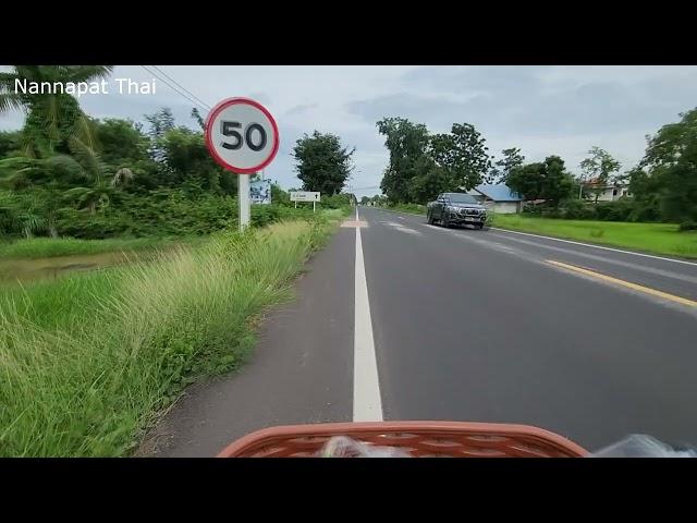 Exploring the Countryside: Biking Through Villages. Surin Thailand.