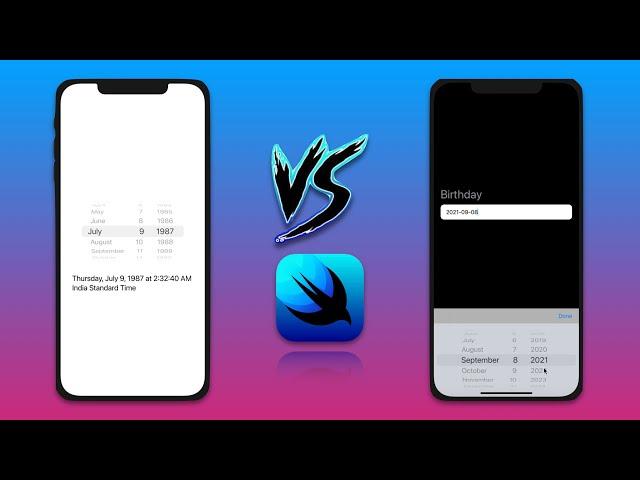 SwiftUI Default Date Picker VS Custom Date Picker 2021