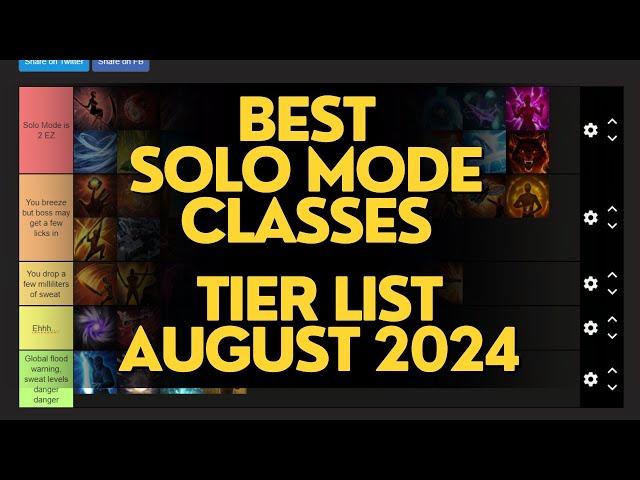 LOST ARK SOLO MODE CLASS TIER LIST | AUGUST 2024 로스트아크 티어리스트