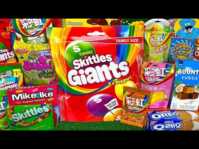 Мега Skittles! Нашел Деньги?  Распаковка Еды и Дегустация. Unboxing and Degustation Foods Big Babol