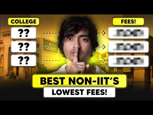 TOP 5 BEST non-IIT Engineering Colleges of India | Low Fees and Good Placement