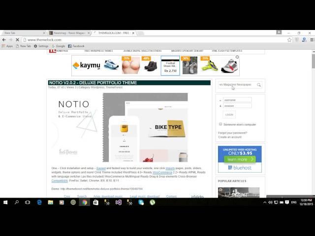 how to download wordpress premium theme for free