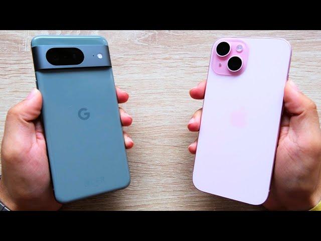 ¡GOOGLE PIXEL 8 vs IPHONE 15! Android 14 vs iOS 17 en 2023