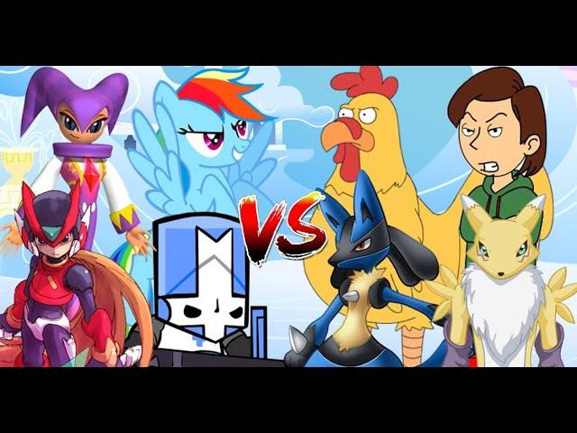 MUGEN Request 560: Zero, Nights, BlueKnight, RainbowDash vs Boris, GiantChicken, Lucario, Renamon