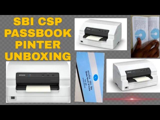 SBI CSP PASSBOOK PINTER UNBOXING