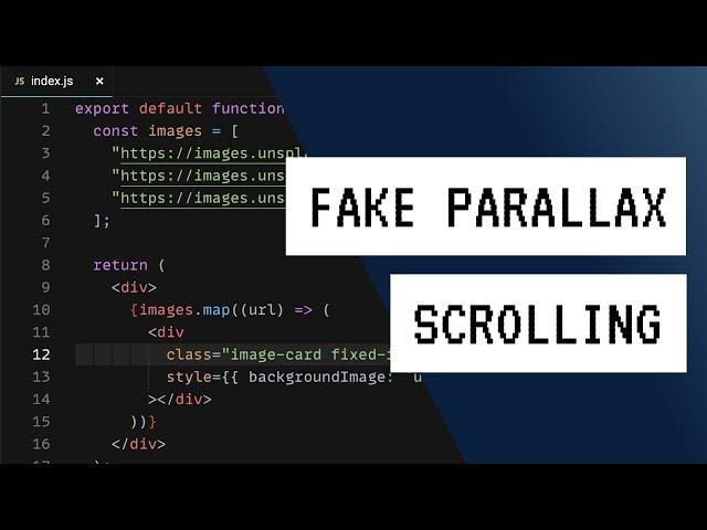 Fake parallax image scrolling effect #shorts