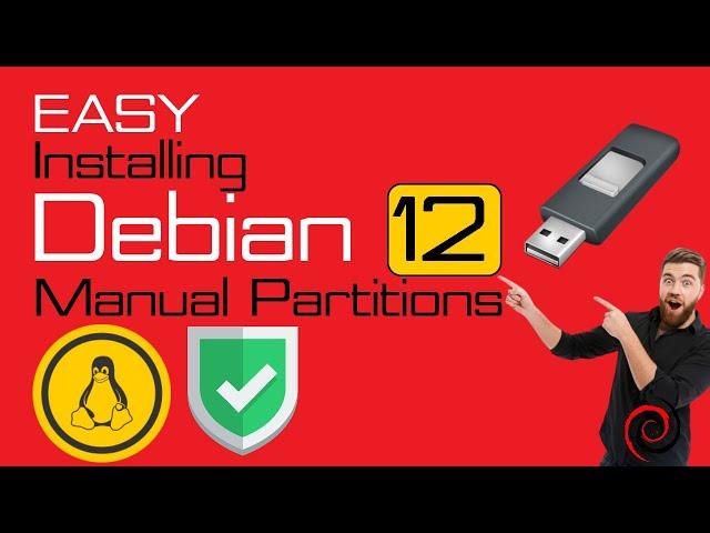 How to Install Debian 12 with Manual Partitions | Installing Debian 12 Bookworm on any PC or Laptop