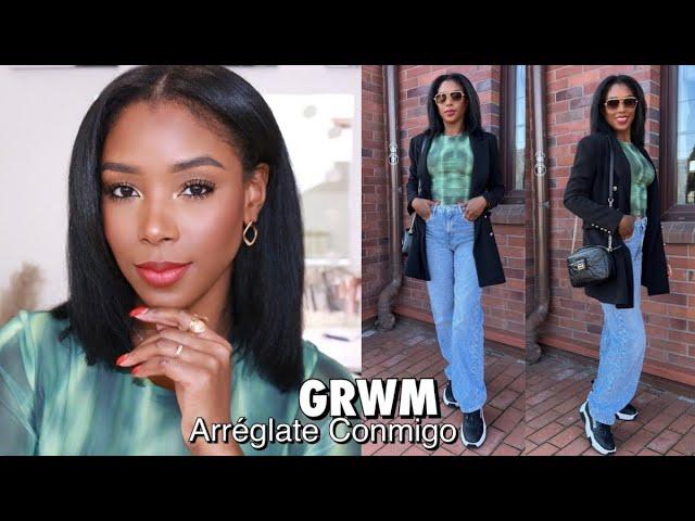 GRWM! ARRÉGLATE CONMIGO, MAQUILLAJE Y OUTFIT CASUAL PARA EL DÍA! MAQUILLAJE PIEL NEGRA | Mary Pulido