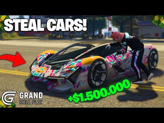 Grand RP: How To Steal Cars Guide! Stealing Cars In Grand RP & Make So Much MONEY! | GTA 5 RP MONEY