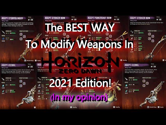 Horizon: Zero Dawn - The BEST way to Optimize Weapons for Ultra Hard New Game +  (In my opinion.)